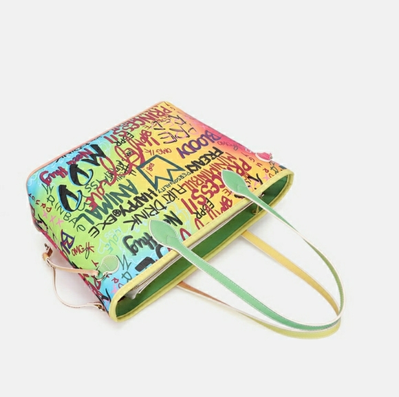 Graffiti Large Tote Bag - Picture 3 of 7